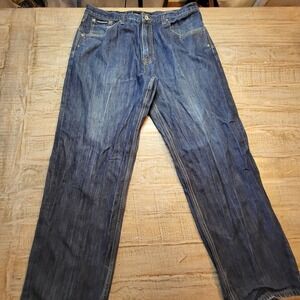 Rocawear Jeans Mens 36x32 Blue Loose Fit Baggy Denim Hip Hop Original Fit